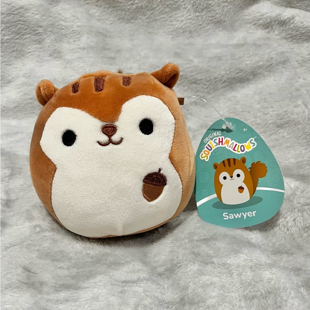 Sawyer the Squirrel 5” Squishmallow NEW WITH TAGS